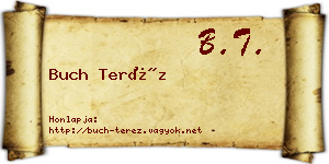 Buch Teréz névjegykártya